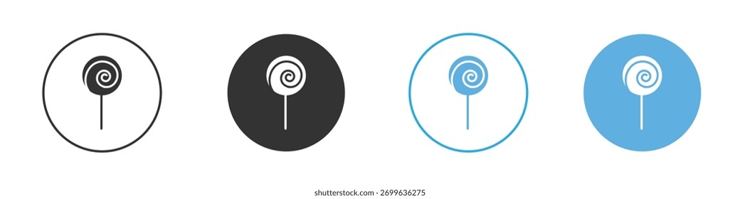 Conjunto de diseño de Plantilla de logotipo de icono de caramelo