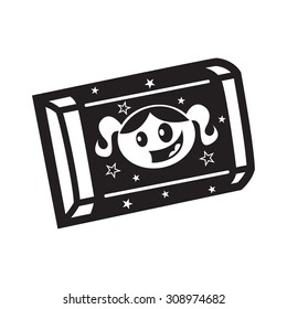 Candy Icon - Mini Chocolate Bar with girl icon
