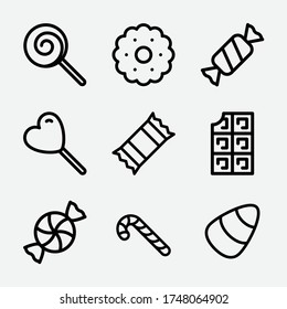 Candy icon. Nice graphic vector for social media, candy shops, gifts etc.