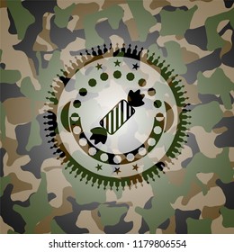 candy icon on camo texture
