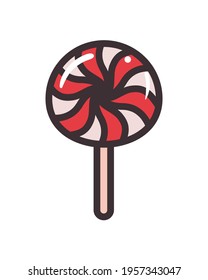 Candy icon on white background