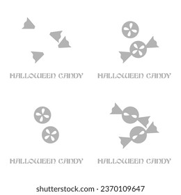 candy icon on a white background, vector illustration