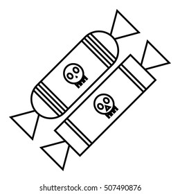 Candy icon. Outline illustration of candy vector icon for web