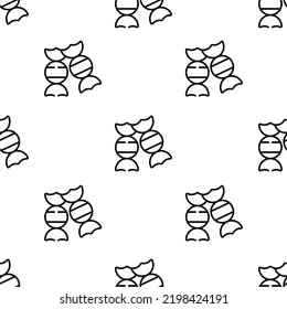 candy icon pattern. Seamless candy pattern on white background.