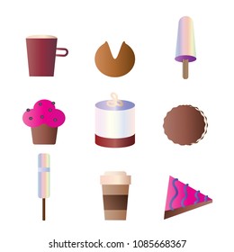 candy icon set color 