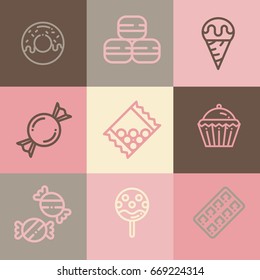 Candy Icon Set. Vector Icons