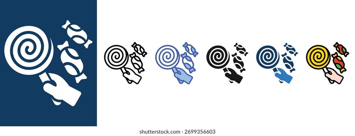 Candy  icon sets collection multi style
