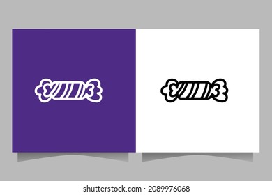 Candy icon .Sign Christmas element. Outline vector collection.