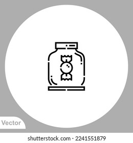 Candy icon sign vector,Symbol, logo illustration for web and mobile