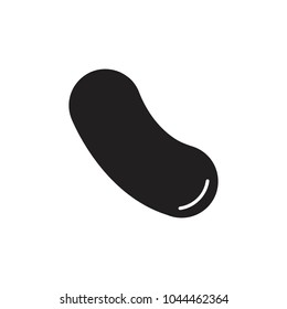 Candy icon. Silhouette illustration of caramel Candy vector icon for web and advertising