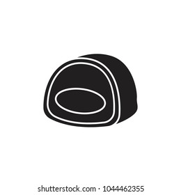 Candy icon. Silhouette illustration of Candy vector icon for web and advertising
