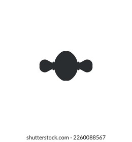 Icono de canto. Sencillo símbolo de fondo de afiches para fiestas de caramelos. Elemento de diseño del logotipo de la marca Candy. Impresión de camisetas de caramelo. vector para pegatina.