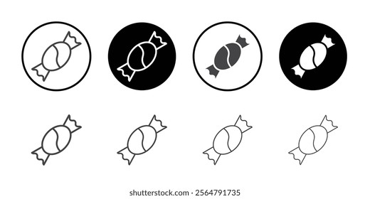 Candy icon simple vector symbol