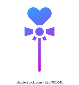 candy icon solid purple style valentine illustration vector element and symbol perfect. Icon sign from modern collection for web.
