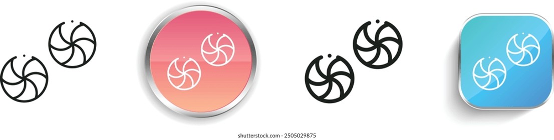 candy icon. Thin Linear, Regular and Button Style Design Isolated On White Background