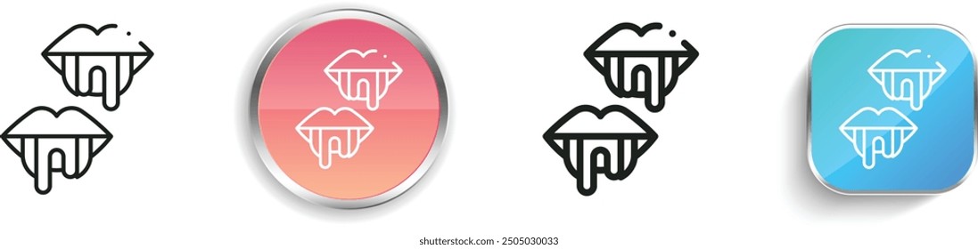 candy icon. Thin Linear, Regular and Button Style Design Isolated On White Background