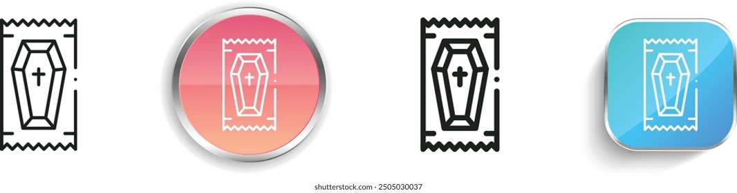 candy icon. Thin Linear, Regular and Button Style Design Isolated On White Background