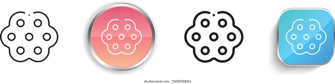 candy icon. Thin Linear, Regular and Button Style Design Isolated On White Background