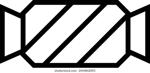 candy icon. Thin linear style design isolated on white background