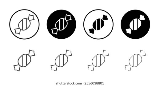 Candy icon Thin outline art symbol