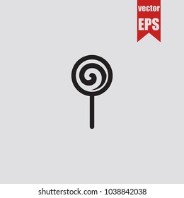 Candy icon in trendy isolated on grey background.Vector illustration.