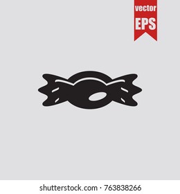 Candy icon in trendy isolated on grey background.Vector illustration.