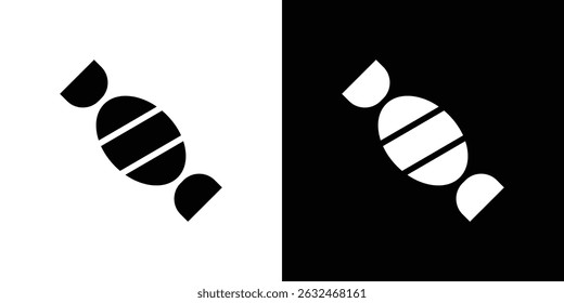Candy icon Vector in flat style. Collection silhouettes