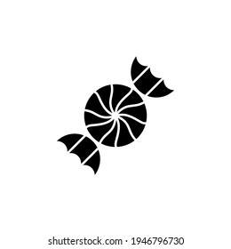 candy icon vector illustration glyph style design. isolated on white background