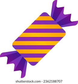 Candy icon vector illustration for happy Halloween event celebration. Halloween candy icon that can be used as symbol, sign or decoration. Candy icon graphic resource for Halloween theme vector design
