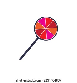 diseño sencillo de ilustración vectorial de icono de caramelo