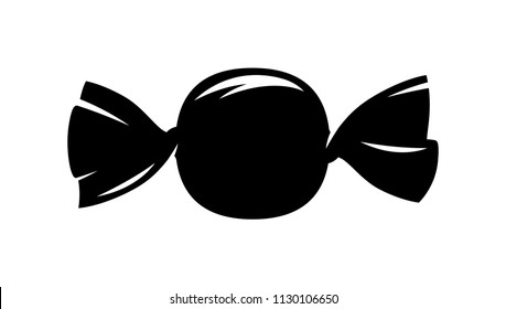 Candy icon vector illustration. Sweet symbol. Wrapped candy