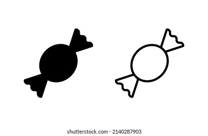 Candy icon vector. candy sign and symbol.