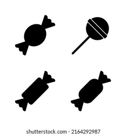 Kantensymbol, Vektorgrafik. Süßigkeitszeichen und -symbol.