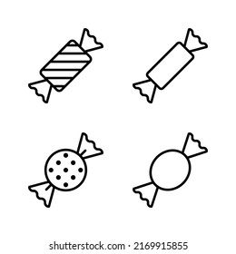 Candy icon vector. candy sign and symbol.