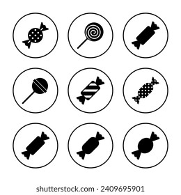 Candy icon vector. candy sign and symbol.