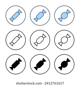 Candy icon vector. candy sign and symbol.