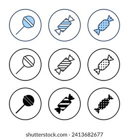 Candy icon vector. candy sign and symbol.