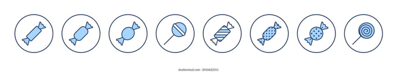 Candy icon vector. candy sign and symbol.