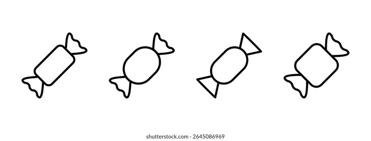 Candy icon vector. candy sign and symbol.