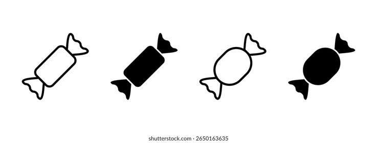 Candy icon vector. candy sign and symbol.