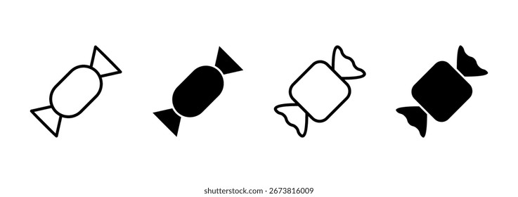 Vector del icono del caramelo.