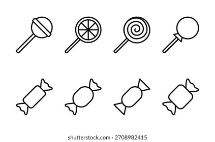 Candy icon vector. candy sign and symbol.