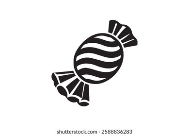 candy icon vector silhouette isolated in white background