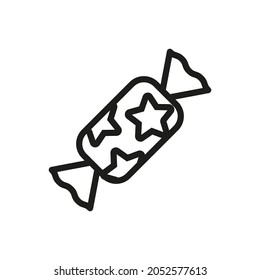 Vector de icono de caramelo. signo de ilustración de caramelos. símbolo de cumpleaños. logotipo de vacaciones.