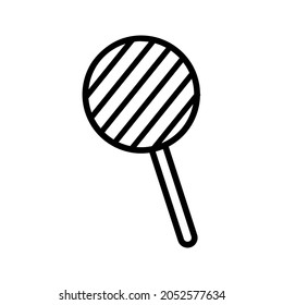 Vector de icono de caramelo. signo de ilustración de caramelos. símbolo de cumpleaños. logotipo de vacaciones.