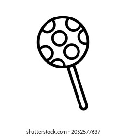 Kantensymbol, Vektorgrafik. Süßigkeiten, Illustrationszeichen. Geburtstagssymbol. Urlaubslogo.