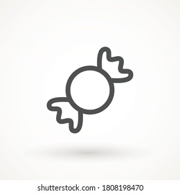 Süßigkeiten-Ikone. Vektorkerzensymbol