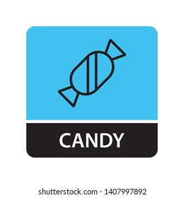 Candy icon for web and mobile