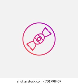 Candy icon.gradient illustration isolated vector sign symbol