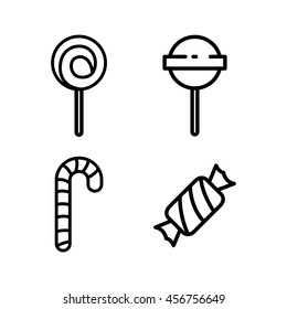 candy icons set